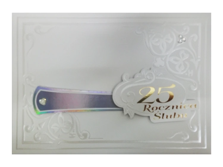 Pamiątka 25 rocznica ślubu (cyfra na gąbce) różne wzory                         2322 - 60380