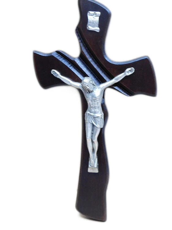 Krzyż wiszący drewniany h35cm WENGE (nr9) - 59056
