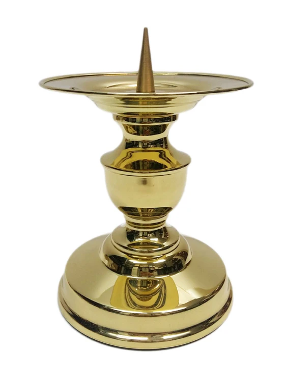 Świecznik ołtarzowy mosiądz h15cm (03-210) - 58778