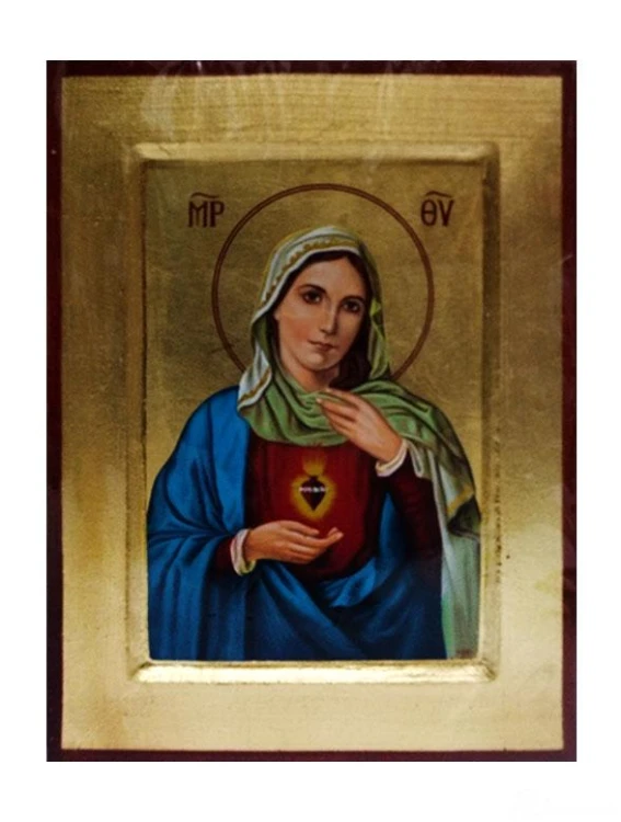 Ikona 18x24cm Serce Matki Bożej - 58559