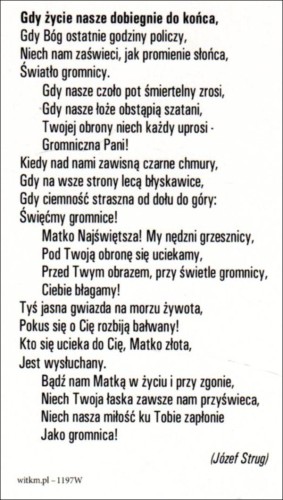 Obrazek Matka Boża Gromniczna. Gdy życie nasze dobiegnie do końca... - 57467