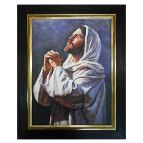 Obraz 30x40cm Pan Jezus Modlący rama  - PŁÓTNO - 57404