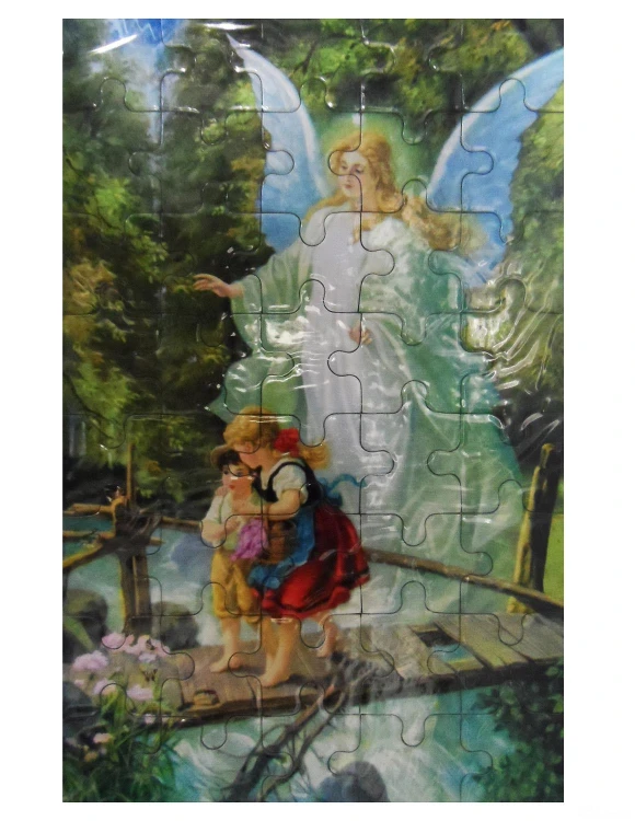 Puzzle Anioł Stróż kładka 20x13cm  40 elementów - 56828