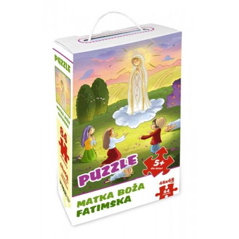 Puzzle 84 el. Matka Boża Fatimska 32x48cm, KARMELITÓW Bosych Wydawnictwo, oprawa twarda - 56770