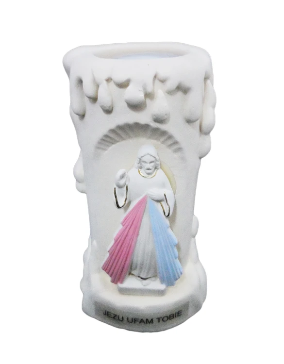 Ozdoba Jezu Ufam Tobie ze świeczką 14,5cm - 56195