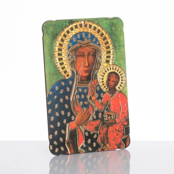 Obrazek 10x15cm Matka Boża Częstochowska na płycie średni               (0A19-64837) - 56029