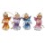 Figura Anioł wiszący 6cm (róż/nieb) różne wzory - 54160