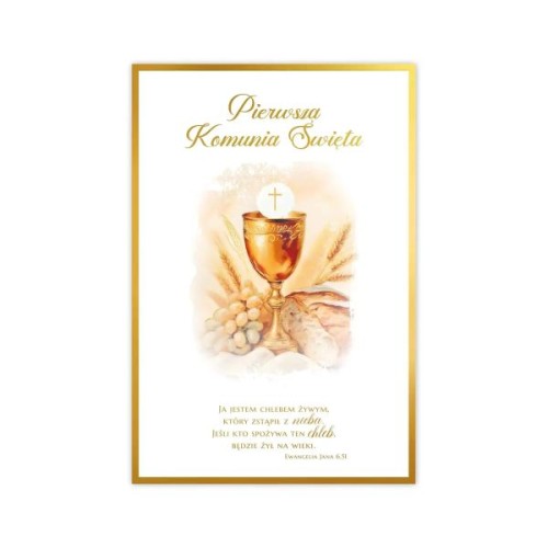 Karnet I Komunia Św. B6 różne wzory - 64697 5902846850137