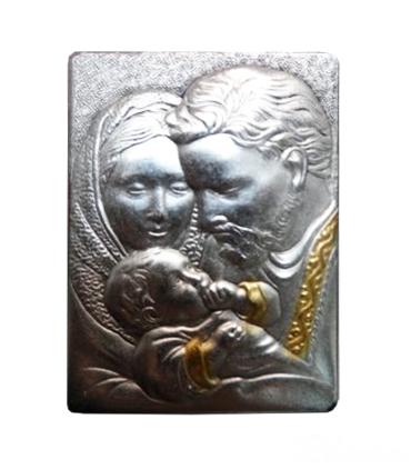Obrazek 4x6cm Św.Rodzina stojący metalowo - drewniany - 53529