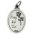 Medalik metalowy Św. Teresa/ Róża 2cm - 52879