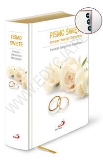 Pismo św. SiNT białe, złocenia, Pam.Sakr.Ma., wycięcia (książka) - praca zbiorowa, Biblia, Edycja św. Pawła, 2015 r., oprawa twarda - 48866 5907564019156