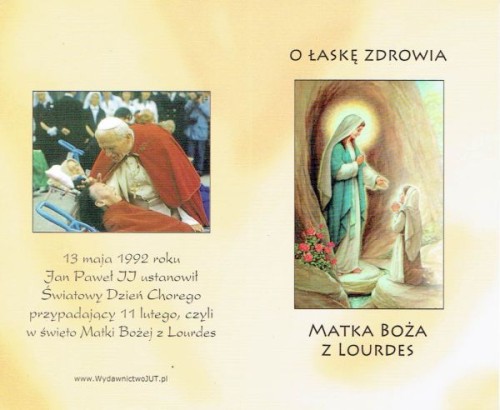 Matka Boża z Lourdes. O łaskę zdrowia - SKŁADANKA - 48346