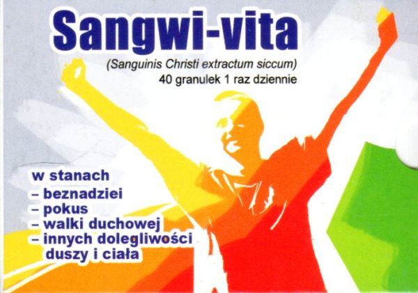 Sangwi-vita - Różaniec do Krwi Chrystusa 6x5(drewniana koronka+receptura stosowania) - 48100