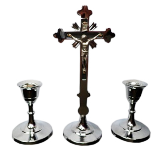 Zestaw kolędowy tradycyjny mały chrom 18cm - 47047 5902596022112