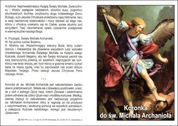 Koronka do św. Michała Archanioła -folder - 45433
