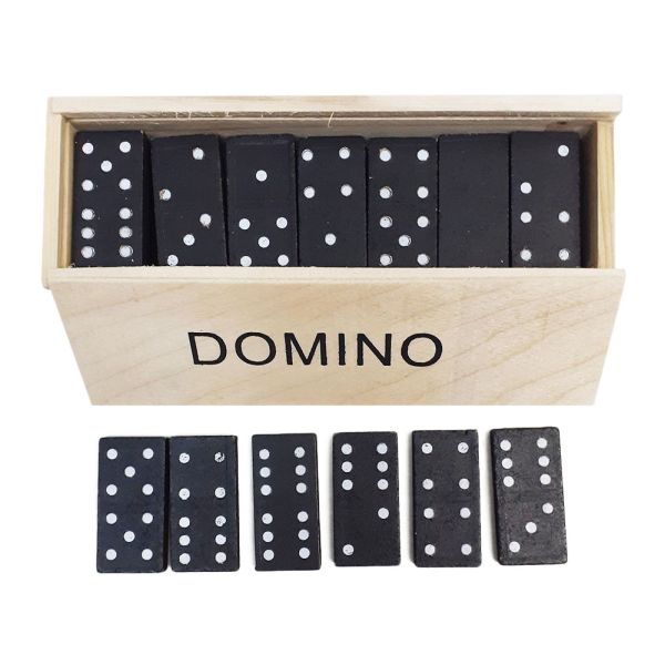 Domino - tradycyjne w drewanianym pudełku, gry, Verta sp.z oo - 45224 5903849428576