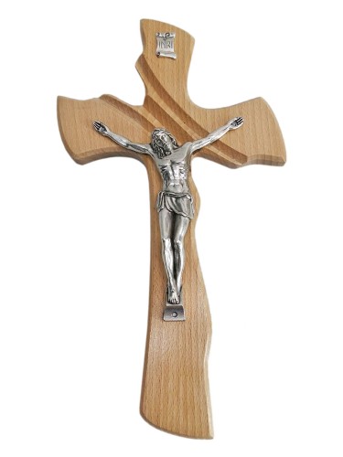 Krzyż wiszący drewniany h35cm BEZBARWNY (nr9) - 44864