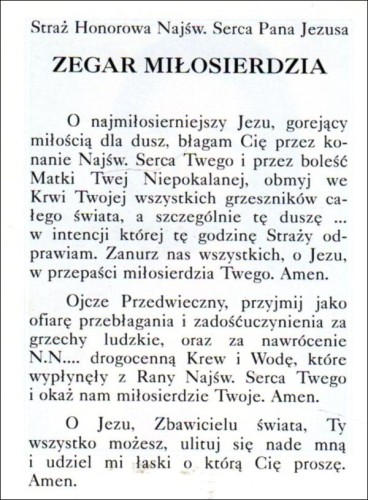 Obrazek Miłosierne Serce Pana Jezusa. Zegar miłosierdzia MODLITWA: O najmiłosierniejszy ... - 41929