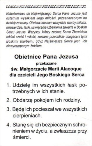 Składanka Obietnice Pana Jezusa przekazane św. Małgorzacie Marii Alacoque dla czcicieli ... - 41914