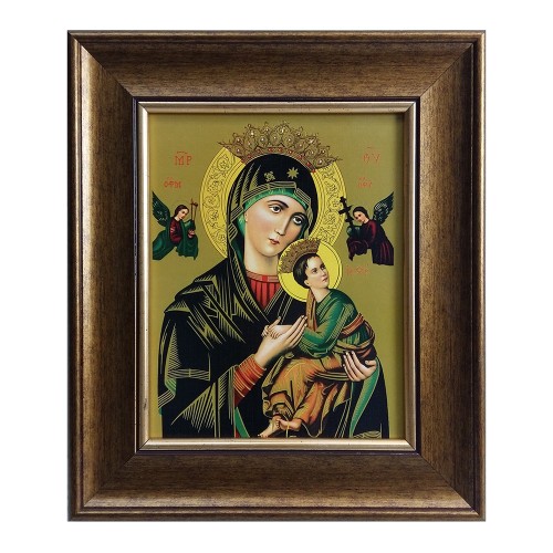Obraz 20x25cm Matka Boża Nieustającej Pomocy rama złota - 41597