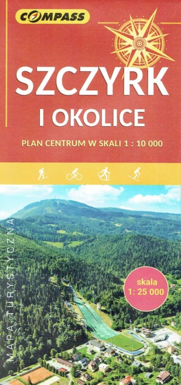 Szczyrk i okolice. Atrakcje Bielska-Białej -mapa, przewodnik, COMPASS, 2019 r., oprawa miękka - 41034 9788376059785