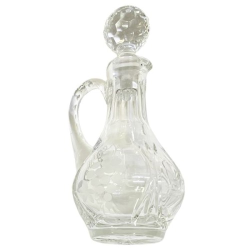 Ampułka kryształowa NA WINO z korkiem 14cm z korkiem 18,5cm - 40594