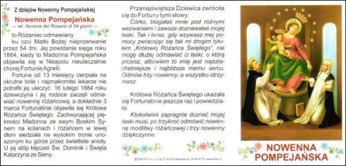 Nowenna pompejańska - SKŁADANKA - 39678