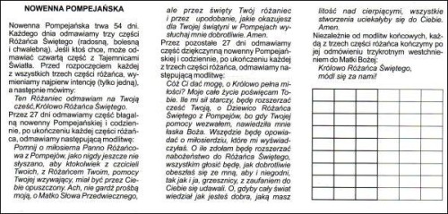 Nowenna pompejańska - SKŁADANKA - 39678