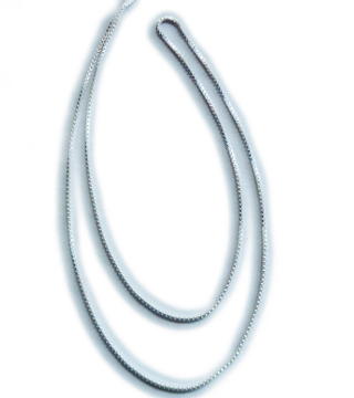 Łańcuch srebrny pr.925 - 50cm drobna kostka 2,7g - 39532