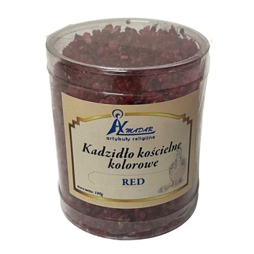 Kadzidło kościelne kolorowe RED 100g - 38570