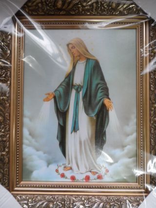 Obraz 30x40cm Matka Boża Niepokalana      rama mak - 37787