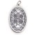 Medalik metalowy Św. Benedykt DUŻY (h4,5cm) - 37288