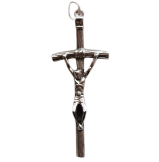 Krzyżyk do różańca metalowy papieski 3,8cm włoski) - 36306