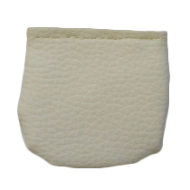 Etui małe na rzep - kremowe - 35048