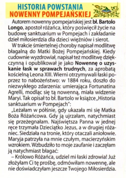 Nowenna pompejańska - SKŁADANKA - 34903 5905544373823