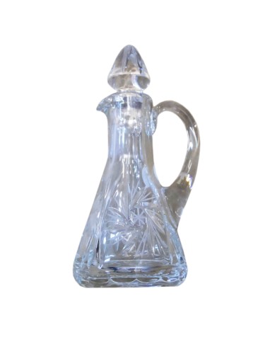 Ampułka kryształowa - lejek NA WODĘ (ampułka - 12cm, z korkiem - 16cm) - 34710