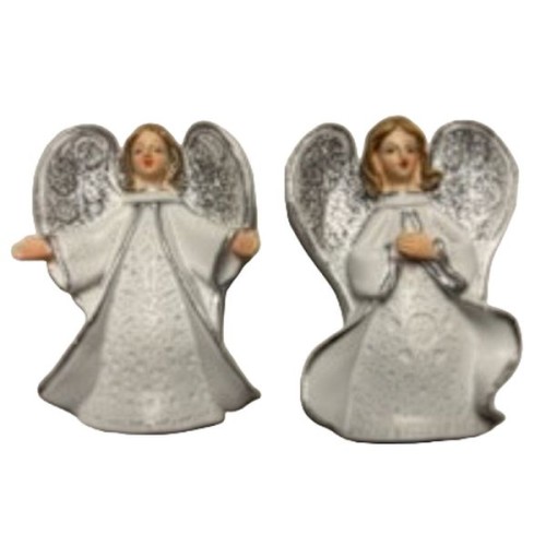 Figura Anioł 7cm biało-srebrny na magnes?różne wzory - 30124 5906340508693