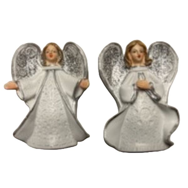 Figura Anioł 7cm biało-srebrny na magnes?różne wzory - 30124 5906340508693