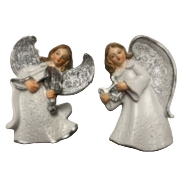 Figura Anioł 7cm biało-srebrny na magnes?różne wzory - 30124 5906340508693
