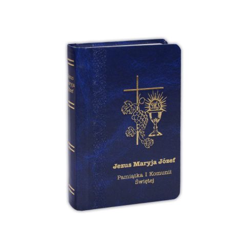 Modlitewnik Jezus Maryja Józef komunijny granatowy (książka) - o. Witold Stępień  (opr.) , modlitewniki komunijne, Drukarnia Garmond, 2003 r., oprawa Twarda - 29284