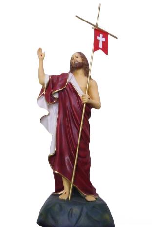 Figura Chrystus Zmartwychwstały 40cm z żywicy - 29155