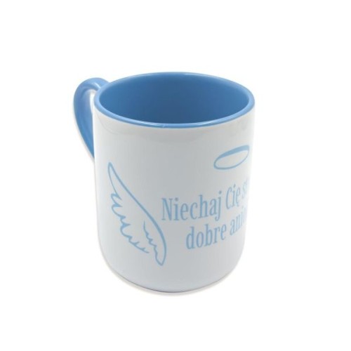 Kubek - Niechaj Cię strzegą dobre anioły - NIEBIESKI - 28288