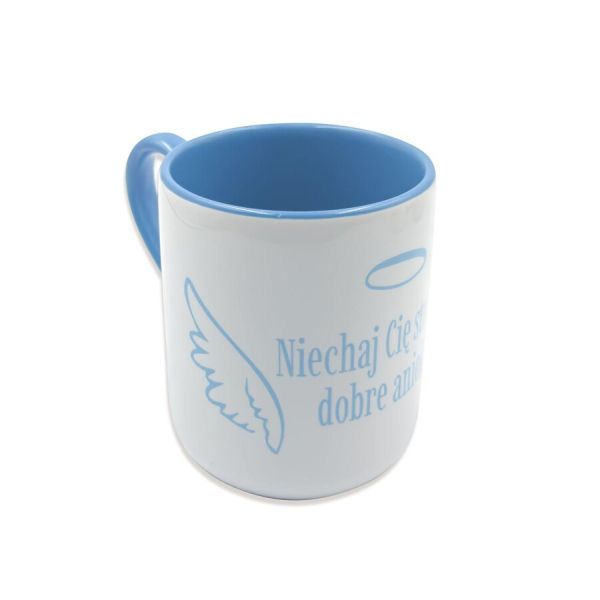 Kubek - Niechaj Cię strzegą dobre anioły - NIEBIESKI - 28288