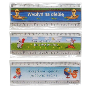 Linijka przejrzysta z rysunkiem /15cm/ - 24540