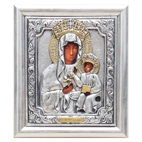 Ikona metalowa 16x19cm Matka Boża Częstochowska - ! - 21825