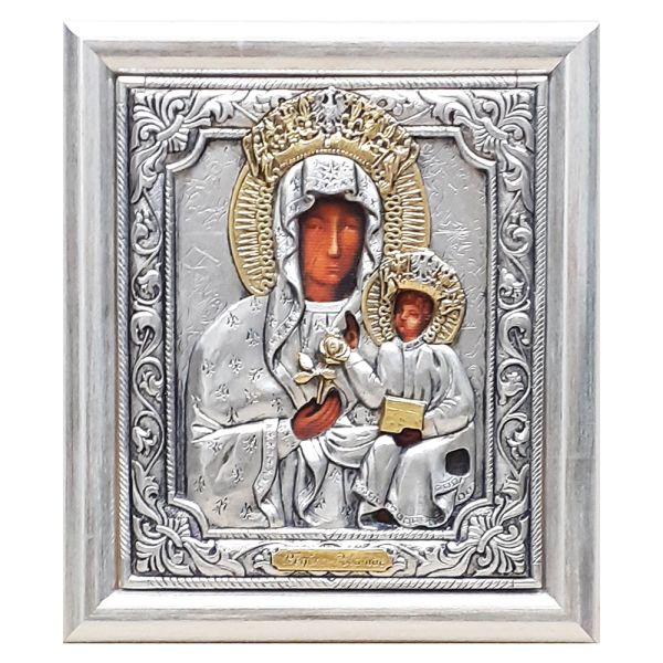 Ikona metalowa 16x19cm Matka Boża Częstochowska - ! - 21825