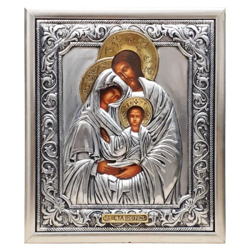Ikona metalowa 29x34xm Święta Rodzina - ! - 20052