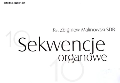 Sekwencje organowe - ks. Zbigniew Malinowski SDB, śpiewniki, HEJNAŁ, 2006 r., oprawa miękka - 18055