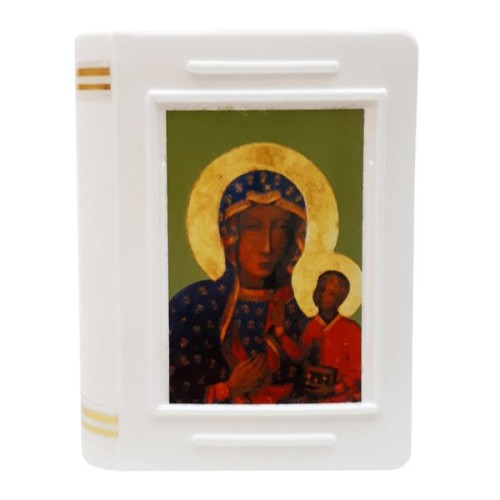 Pudełko na różaniec KSIĄŻECZKA Matka Boża Częstochowska 4,5x6cm - 17650