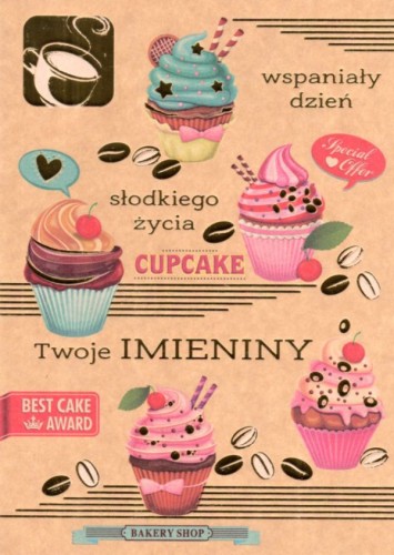 Karnet EKO IMIENINY B6 różne wzory - 17497 5901646053120